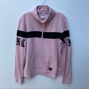 PINK quarter zip sweatshirt